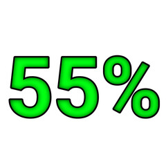 55% percent discount	