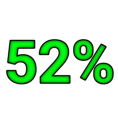 52% percent discount	