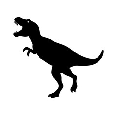 Tyrannosaurus Rex Silhouette, Perfect for Educational or Creative Projects.