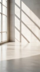 Fototapeta premium Sun Dappled Concrete Texture With Irregular Soft Light and nobody