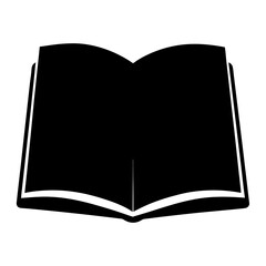 Open book silhouette presenting the joy and beauty of learning for everyone