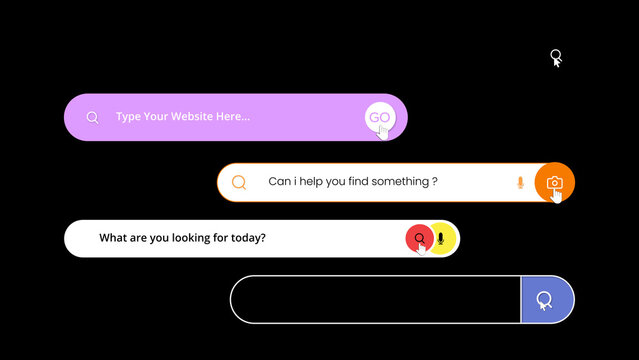 Colorful Responsive Search Bar