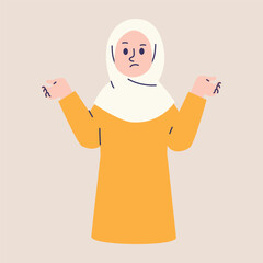 Clueless Muslim Woman In Hijab