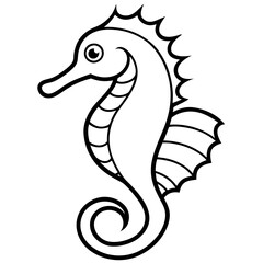 Seahorse Silhouette Vector