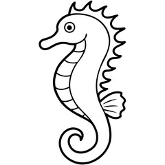 Seahorse Silhouette Vector