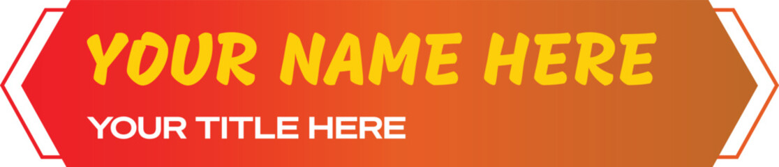 Gradient Lower third design banner template 