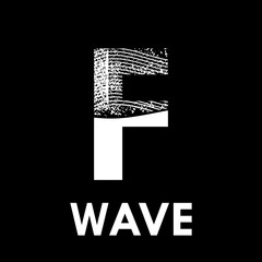 Letter f with wave design logo template illustration
