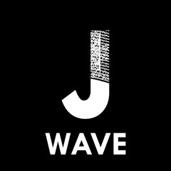 Letter j with wave design logo template illustration