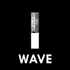 Letter i with wave design logo template illustration