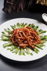 Long beans and pig ears