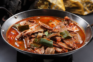 Delicious pot lamb offal