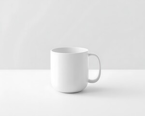 Fototapeta premium White mug on a table