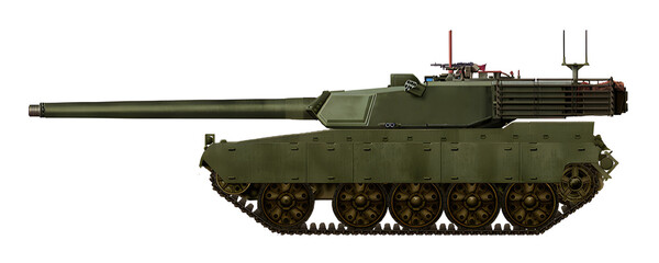 T-54 Guardian (The concept of modernizing the T-54 tank, with a new turret and 120mm gun) © Tikros