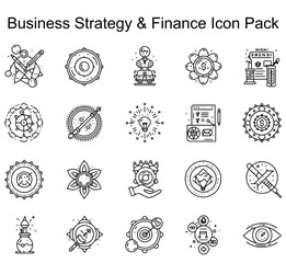 Business Strategy & Finance Icons