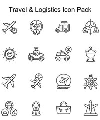 Travel & Logistics Icon Set