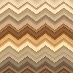 A zigzag pattern of brown and tan colors