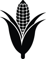  corn silhouette vector