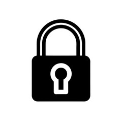 Lock Screen Icon Vector with Flat and Minimalist Look
