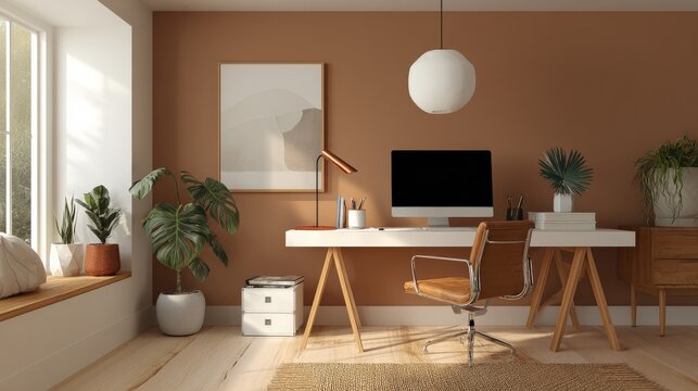 Modern minimalist home office