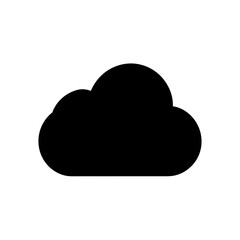 Public Cloud Icon Vector with Flat and Clean Look