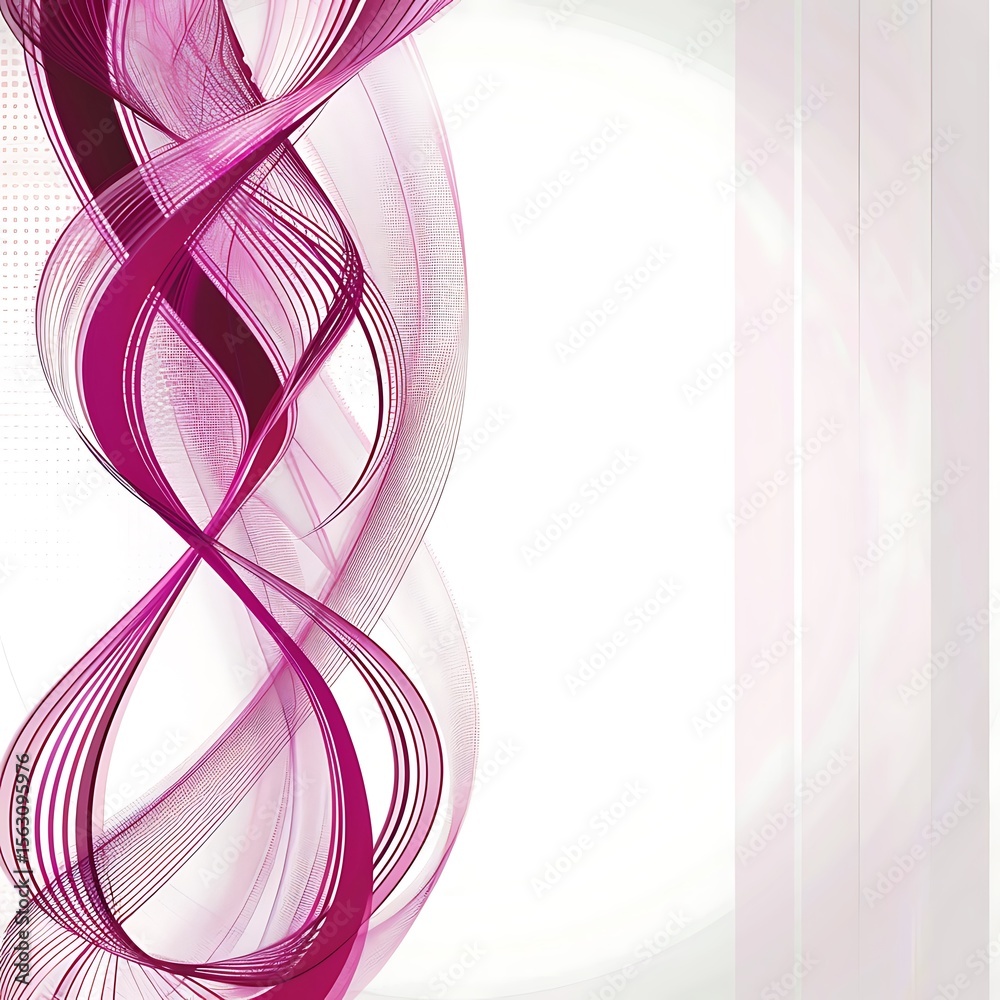 Poster elegant magenta wave pattern with gentle curves for abstract background design element