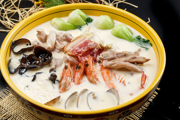 Assorted seafood soup