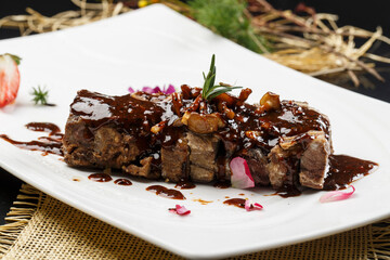 Roasted beef ribs