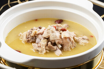 Nourishing traditional fire casserole chicken pot