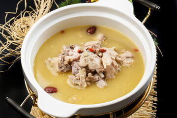 Nourishing traditional fire casserole chicken pot