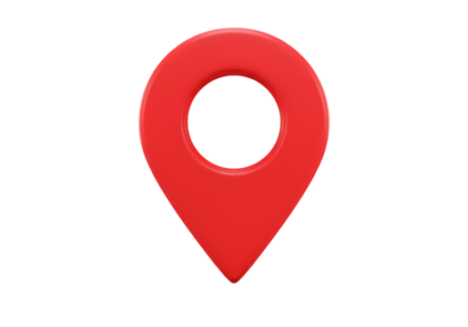3D Red Map Pointer: Location Icon, Navigation Symbol, GPS Marker