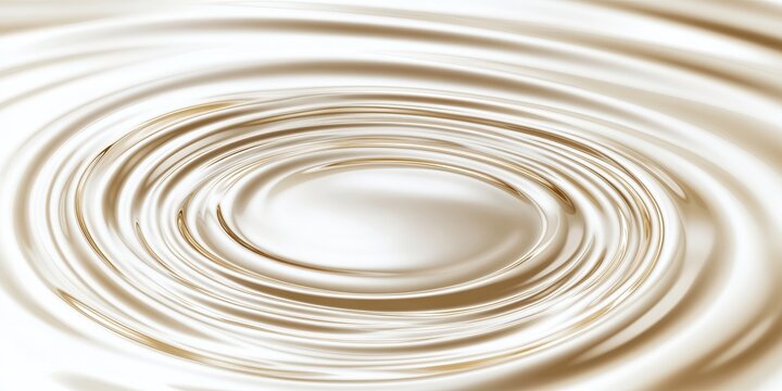 A close-up view of smooth, swirling ripples in a silky, cream-colored liquid, creating a serene and calming effect. The soft curves reflect a gentle, soothing atmosphere.