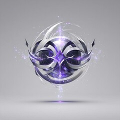 Abstract Technology Orb with Glowing Energy