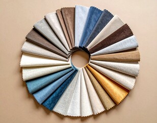 Textile Spiral on Sandy Canvas