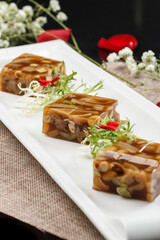 Delicious pork skin jelly