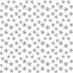 Football seamless background. Pattern with soccer balls for sport theme