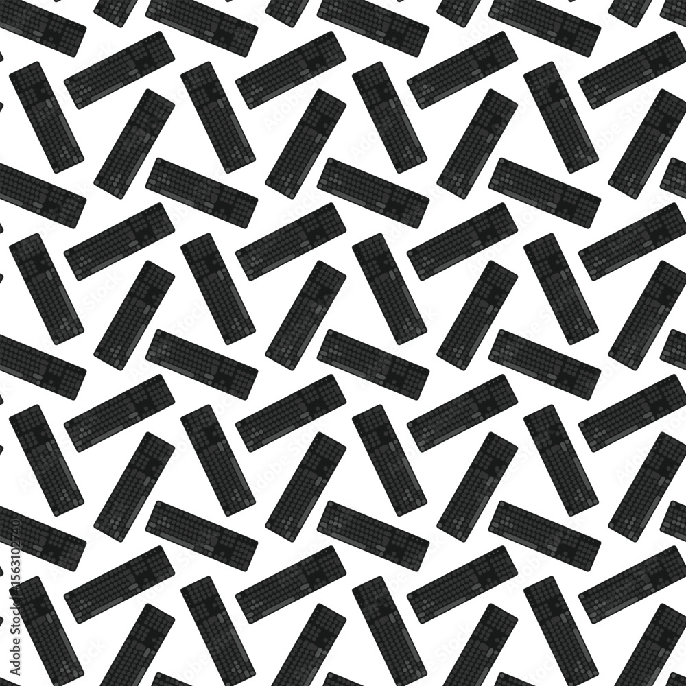 Fototapete seamless pattern with keyboards. tech computer gadget background texture