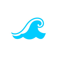 Obraz premium sea ​​wave logo