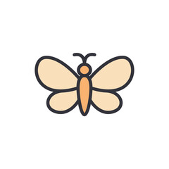 Isolated Illustration Of An Elegant Butterfly With Beautiful Wing Pattern