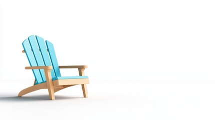 A single beach chair icon on a white background