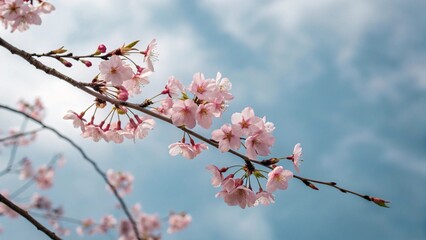 Blooming Cherry Blossom Branch