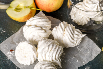 Delicious apple marshmallow