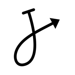 Hand drawn arrow mark icons vector