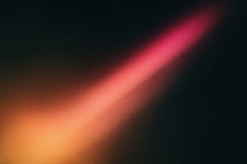 Fototapeta premium Soft gradient of warm orange and pink light beams across a dark background