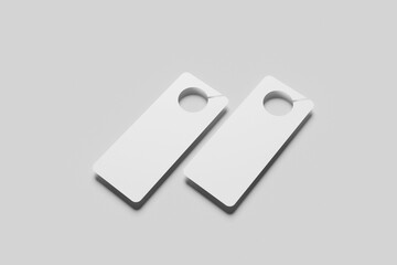 Blank Door Hanger Mockup