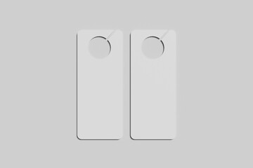 Blank Door Hanger Mockup