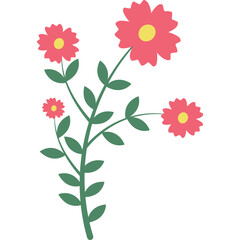 Organic Floral Element