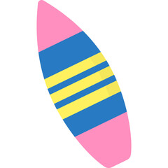 Surfing Board Illustration