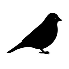 Simple Silhouette of a Bird, Perfect for Design Projects