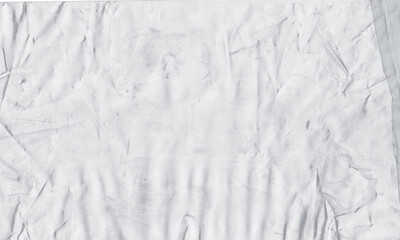 plastic transparent cellophane bag on white background. The texture looks blank and shiny. The...