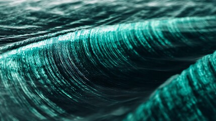 Obraz premium Abstract teal ocean waves